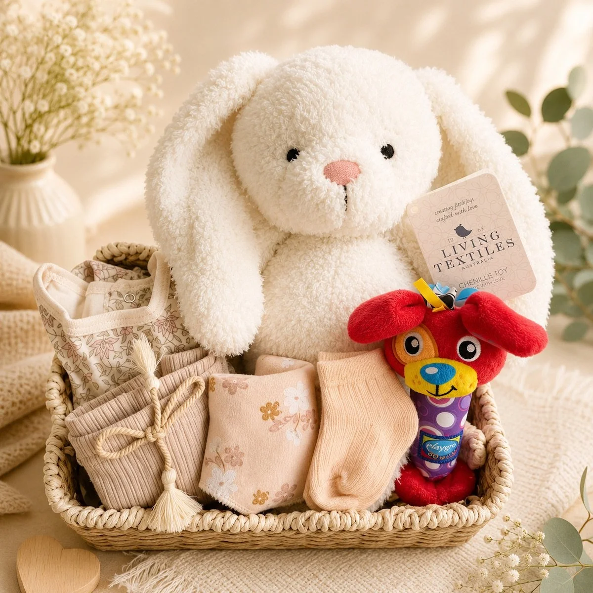 Sweet Beginnings Baby Girl Gift Basket