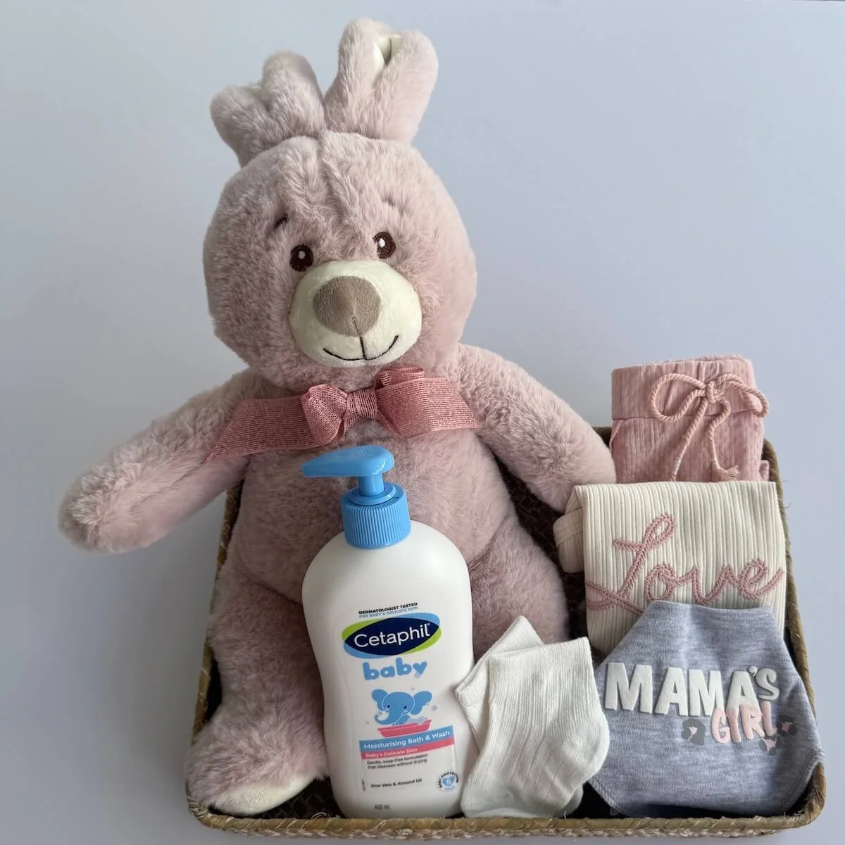 Hello Baby Girl Gift Basket