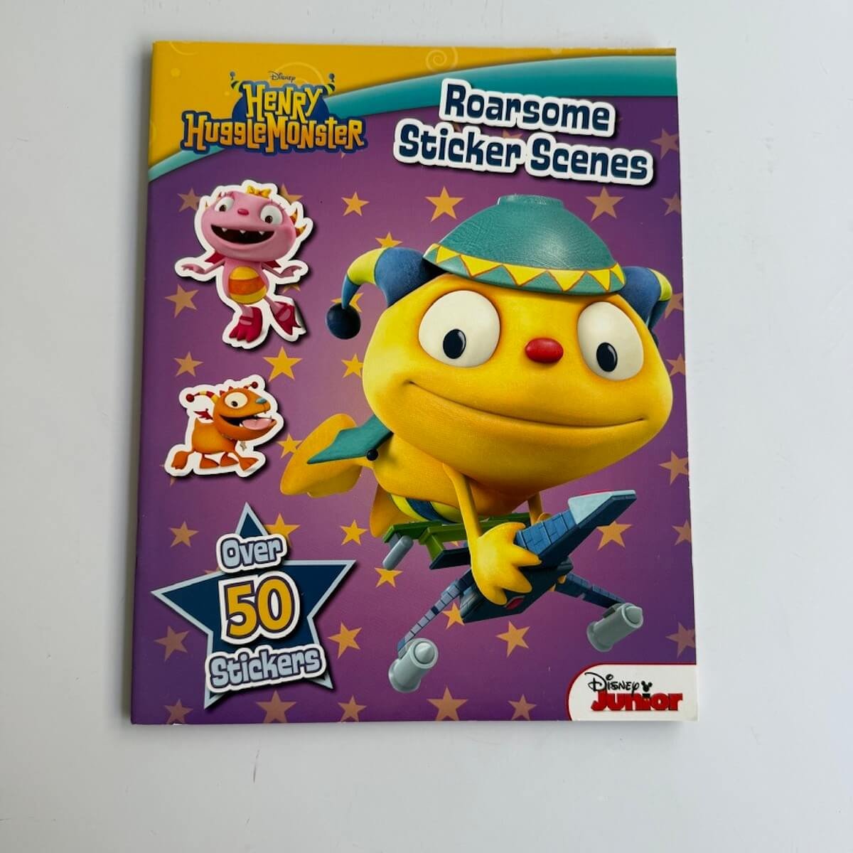 Henry Huggle Monster sticker book featuring over 50 colourful stickers for creative fun and imaginative play.