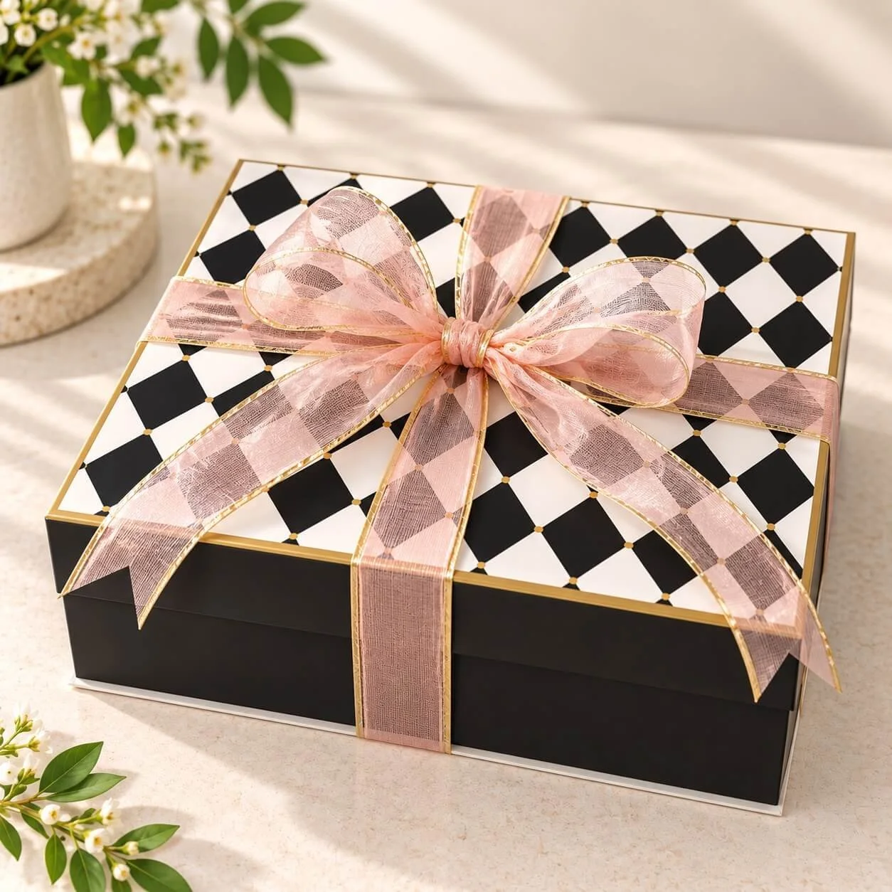 “Luxury pamper gift box with organza ribbon – Gifts on the Gold Coast”