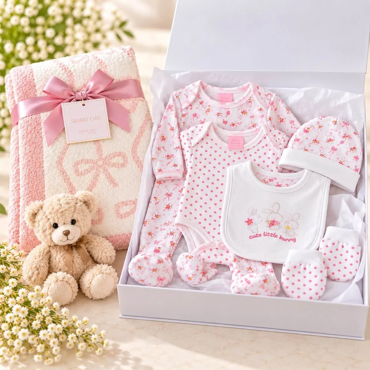 Sweet Beginnings Baby Girl Gift Box