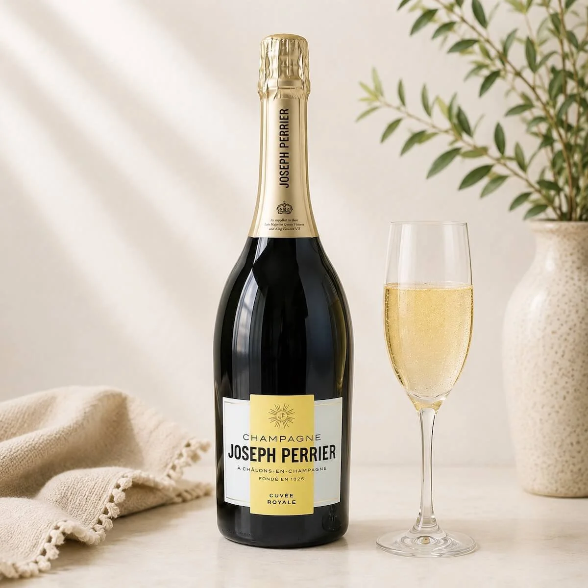 Joseph Perrier French Champagne 750ml bottle – premium sparkling wine from France, perfect for luxury gift hampers and celebrations.