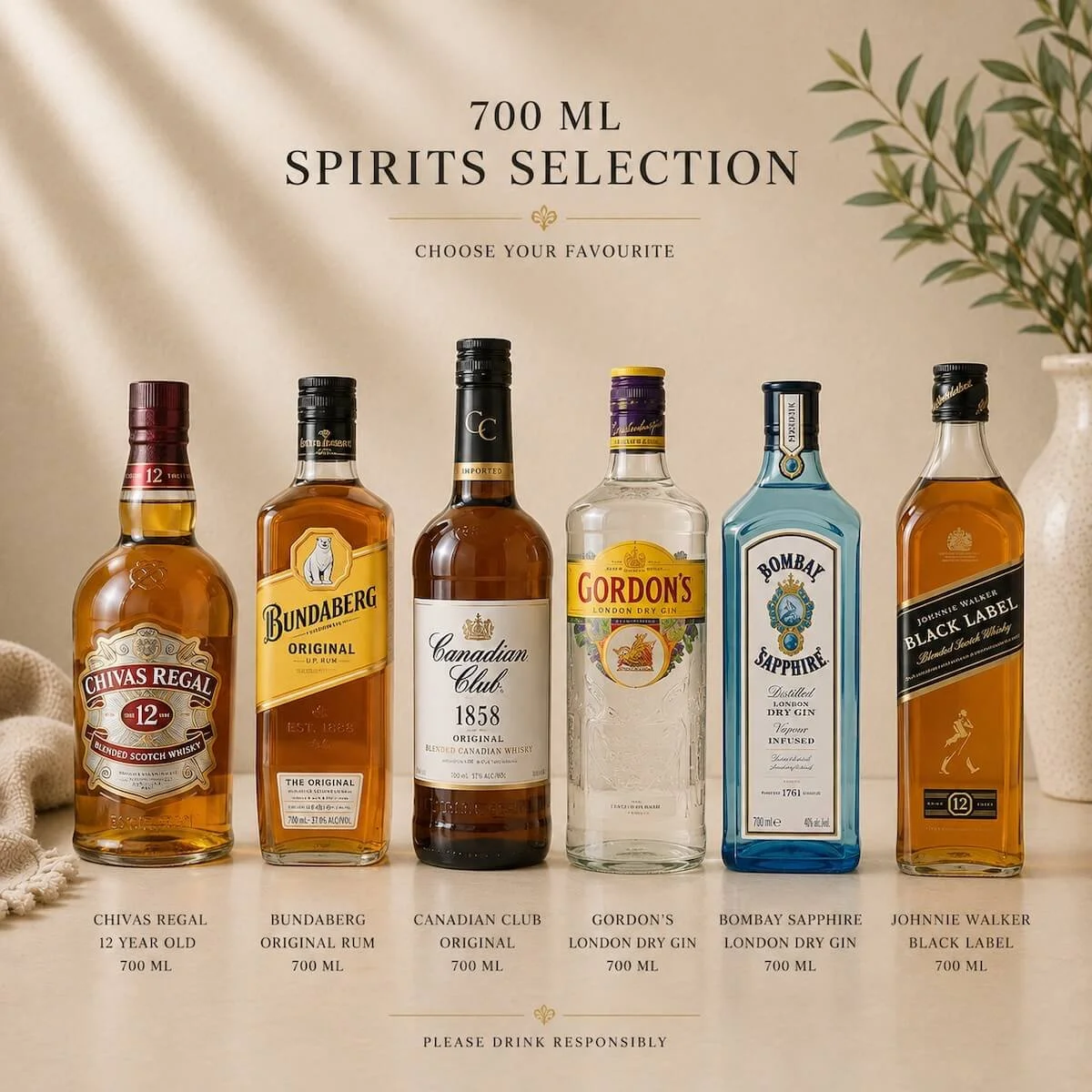 700ml bottle of premium spirits – ideal for gift hampers, birthdays, and celebrations.