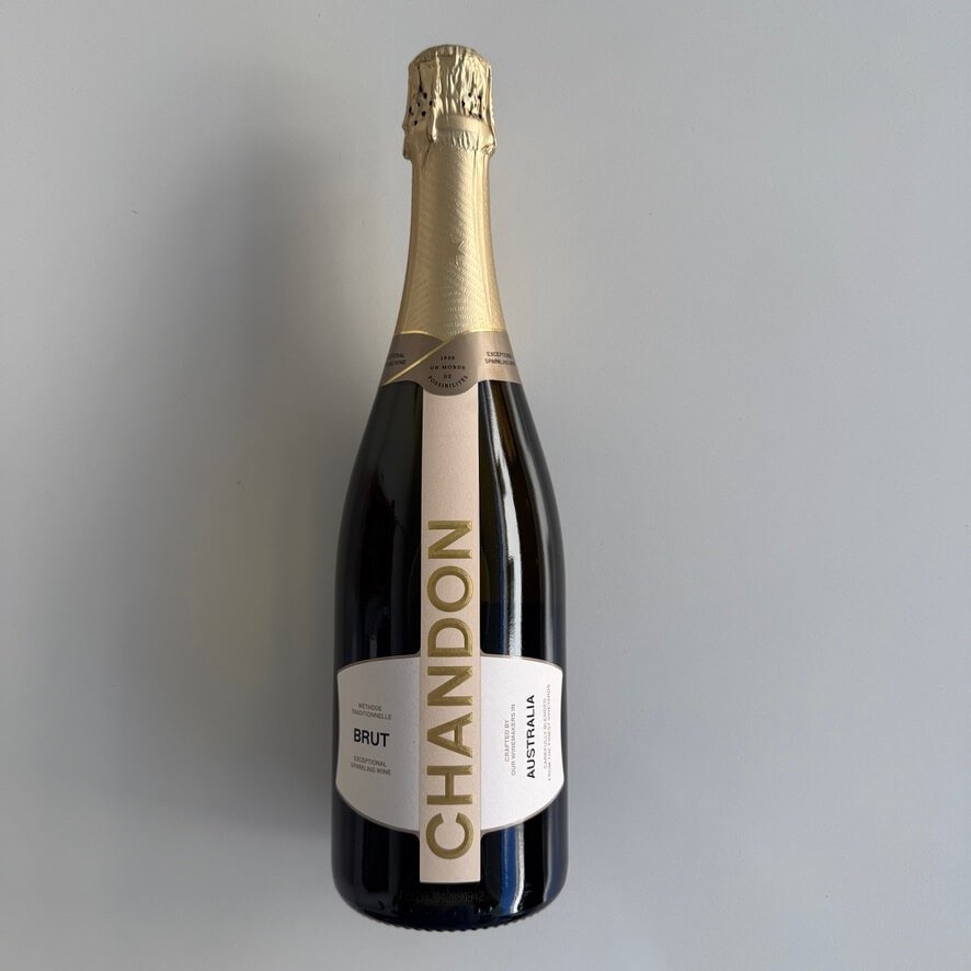 Bottle of Chandon Brut Sparkling Wine 750ml available as a gift hamper add-on with Gold Coast delivery.