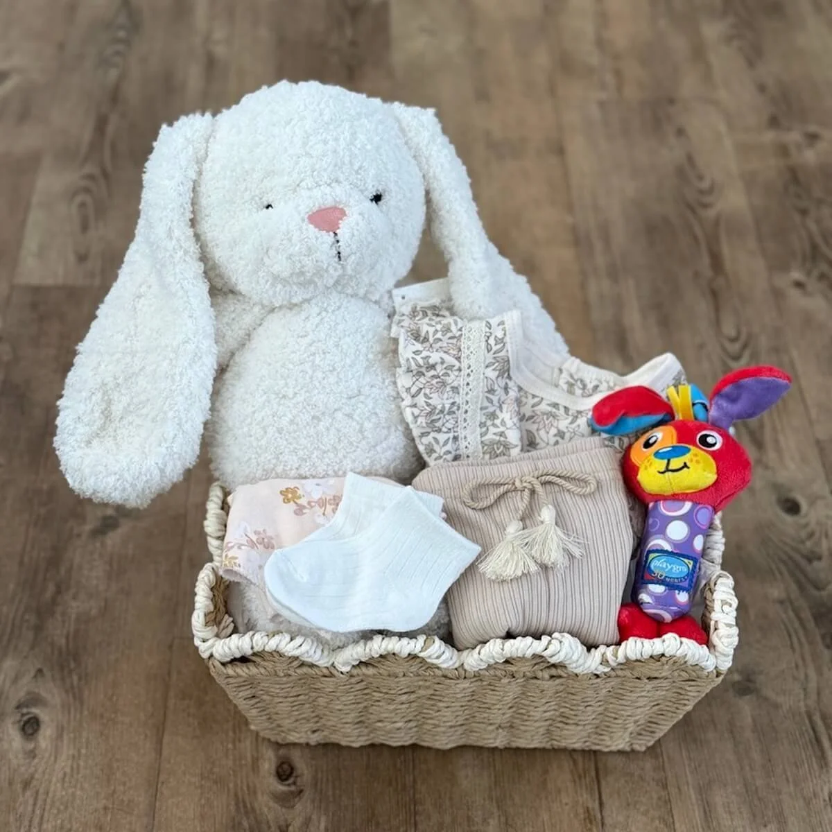 Sweet Beginnings Baby Girl Gift Basket