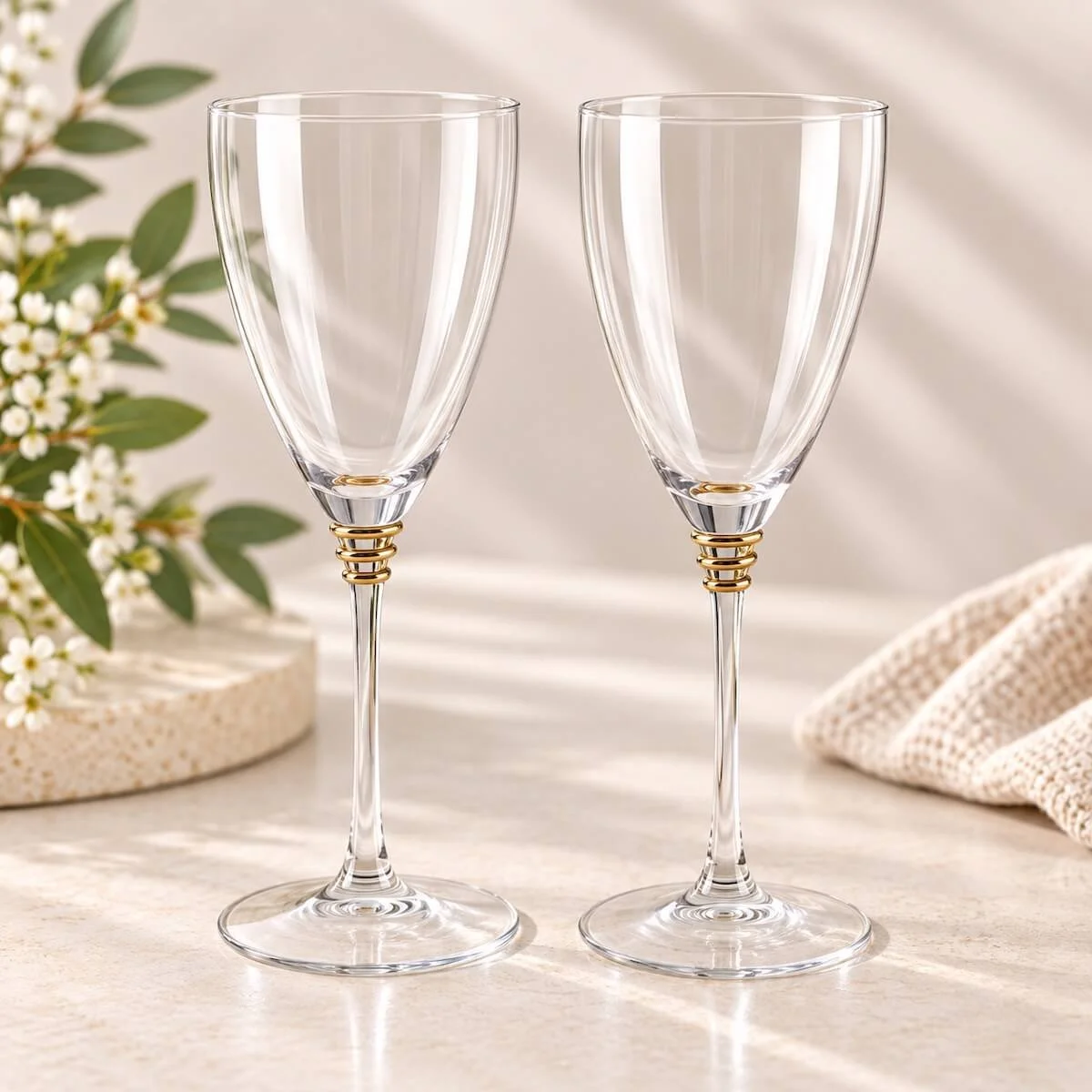 Two Champagne Glasses