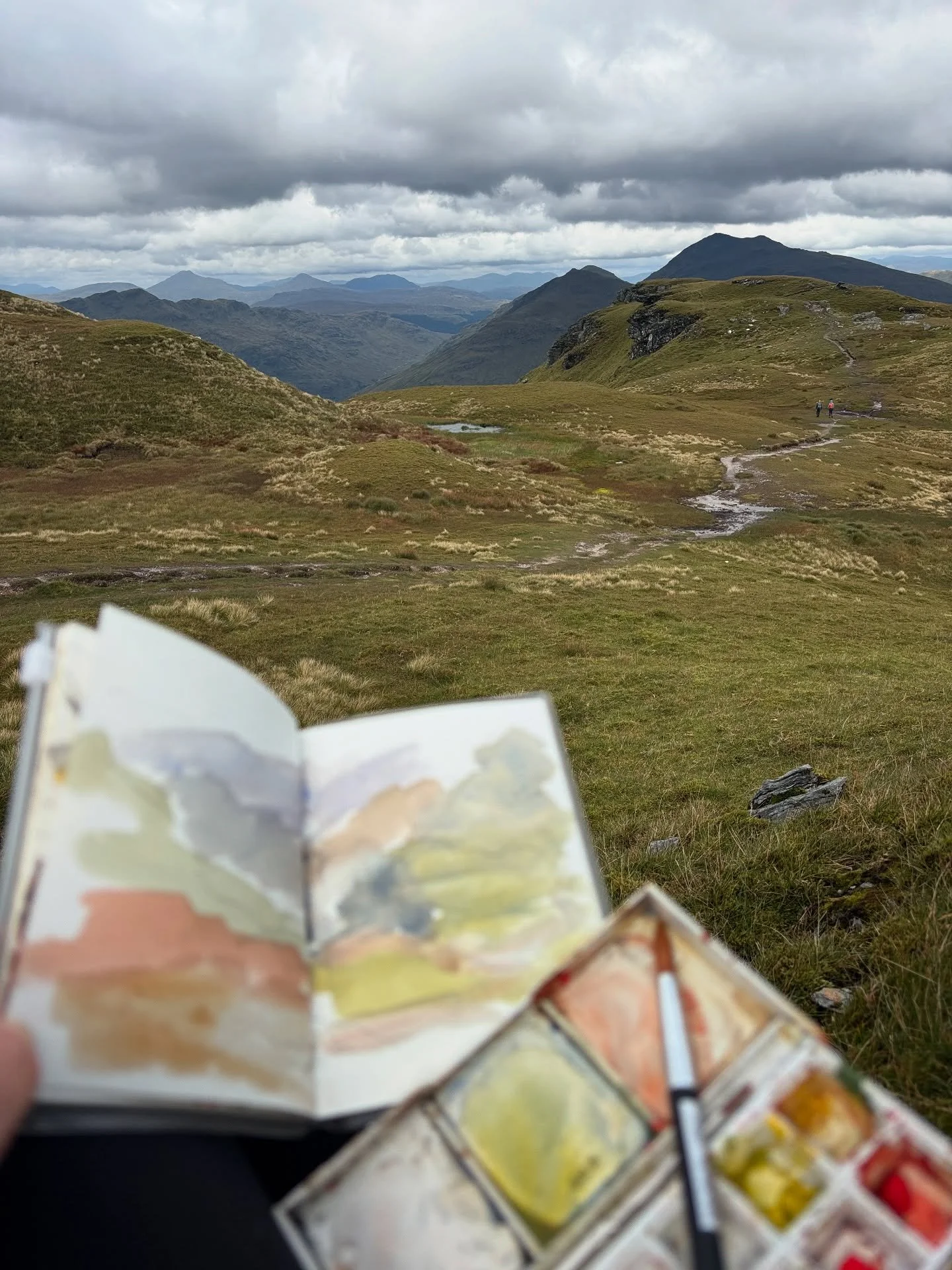 Meanwhile hiking and sketching in the Scottish Highlands for some incredible inspiration and soul restoration 😍