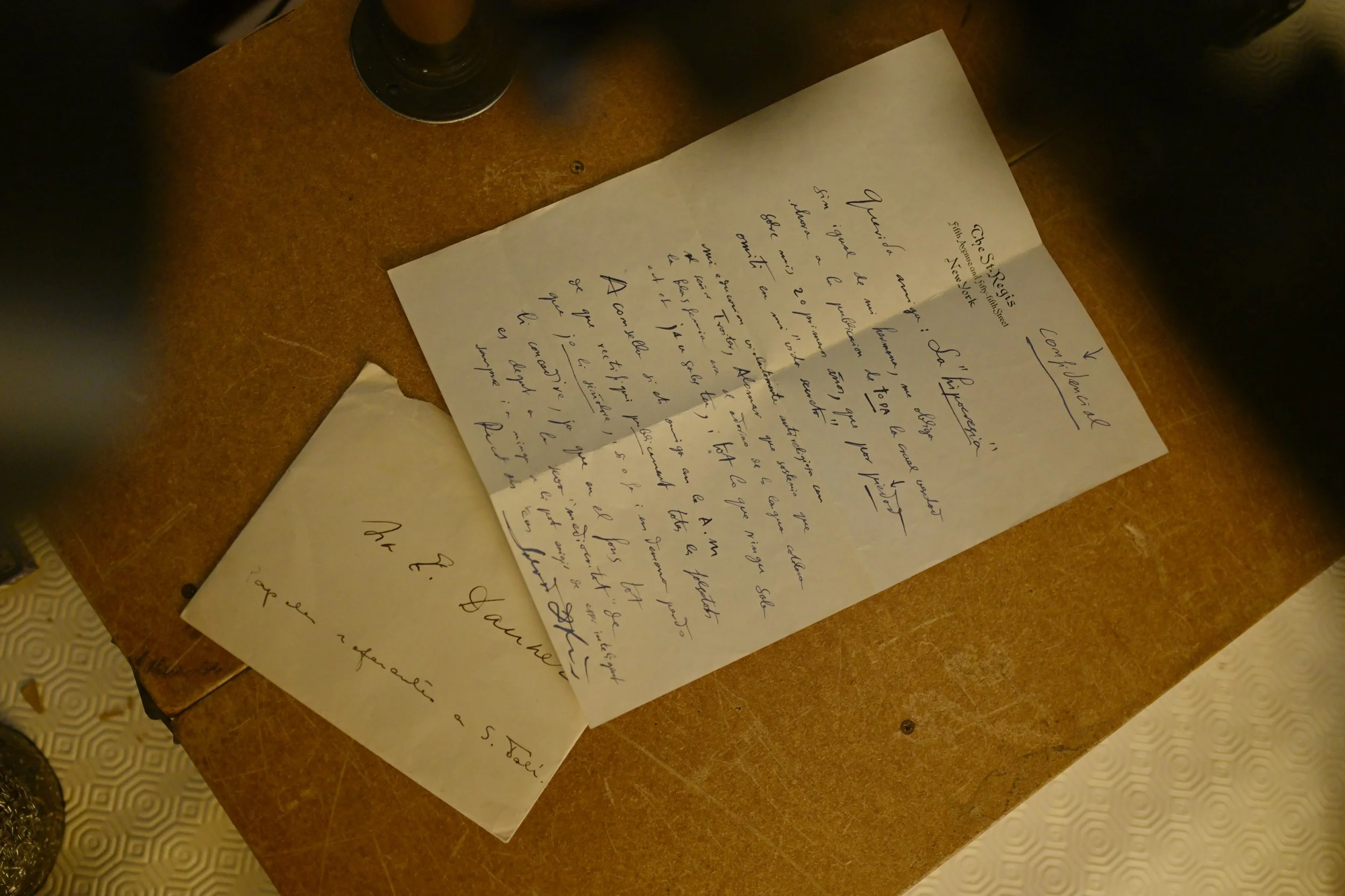 Carta de Salvador Dalí a Elisabeth Mulder