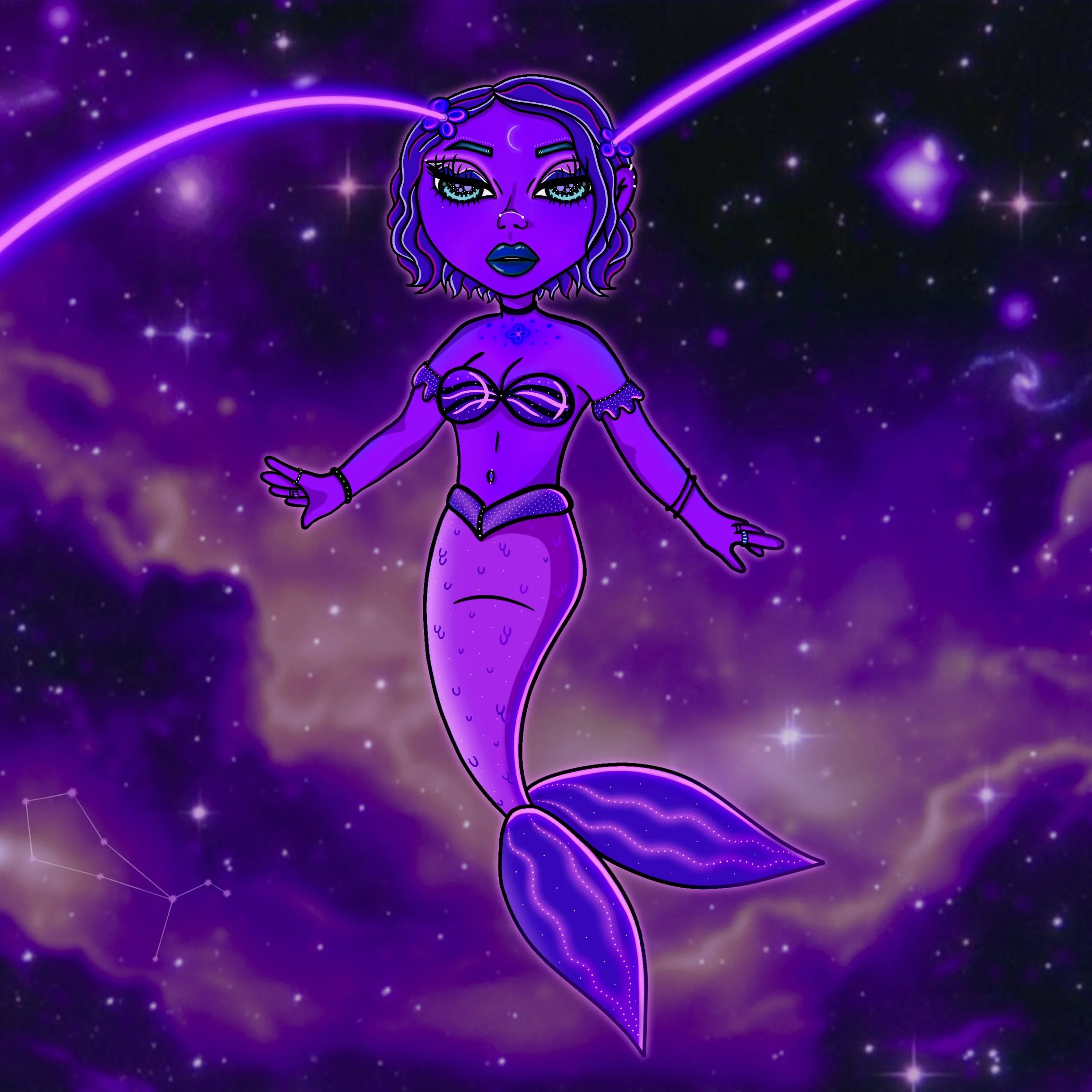 MERMAID POWER X GALAXY GIRLZ 