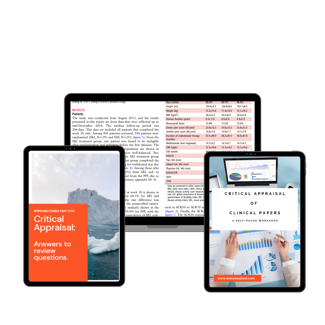 Critical Appraisal of Clinical Papers — MSL Consultant