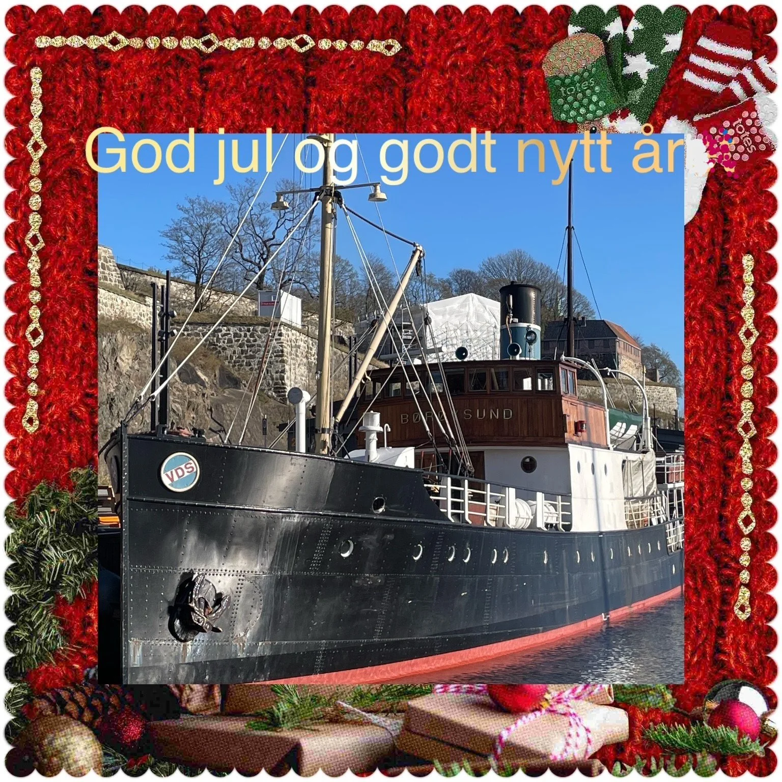 Norsk Veteranskibsklub ønsker alle God jul og Godt nytt år