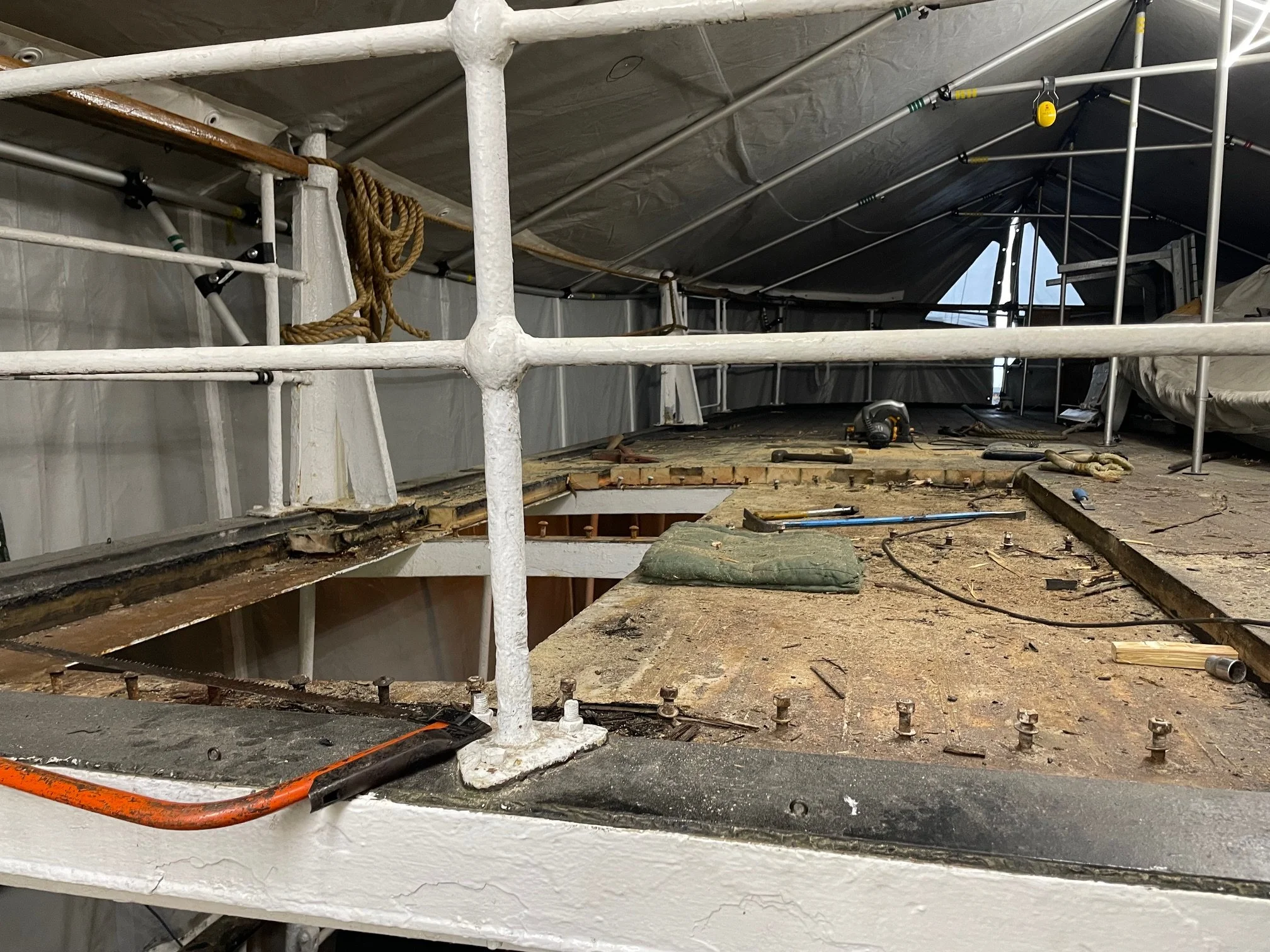 Rapport fra dekksarbeidet på DS “Børøysund”