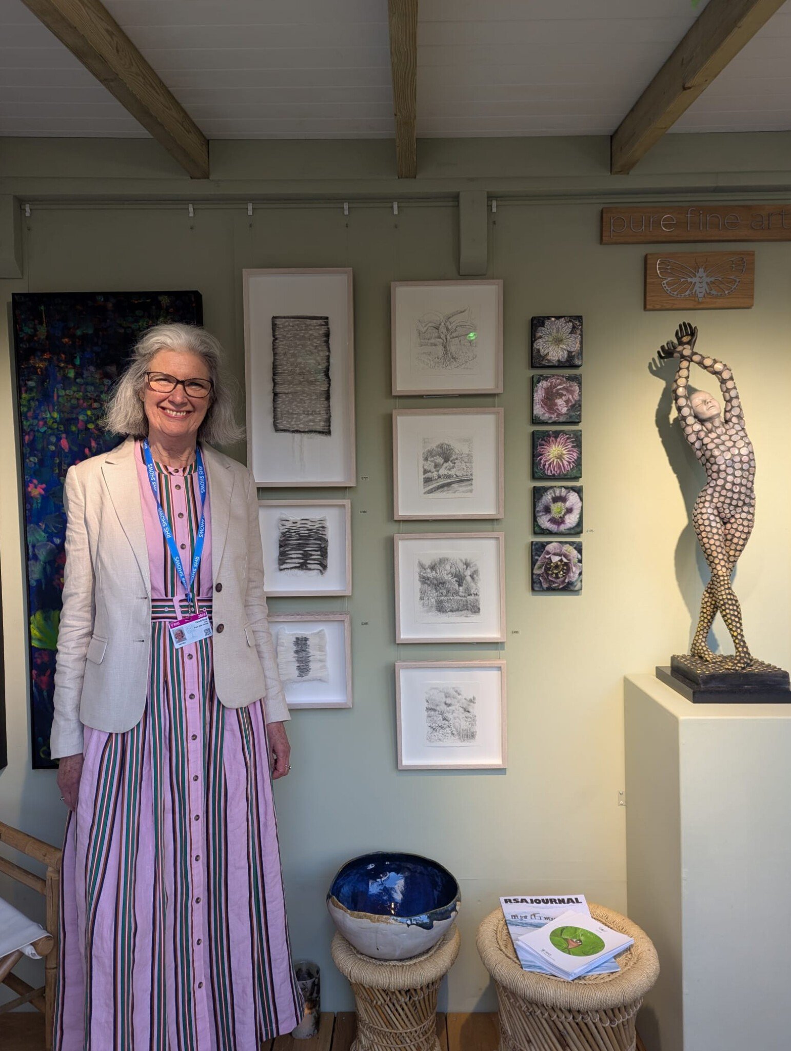 Carole Bury. Pure Fine Art. Chelsea Flower Show