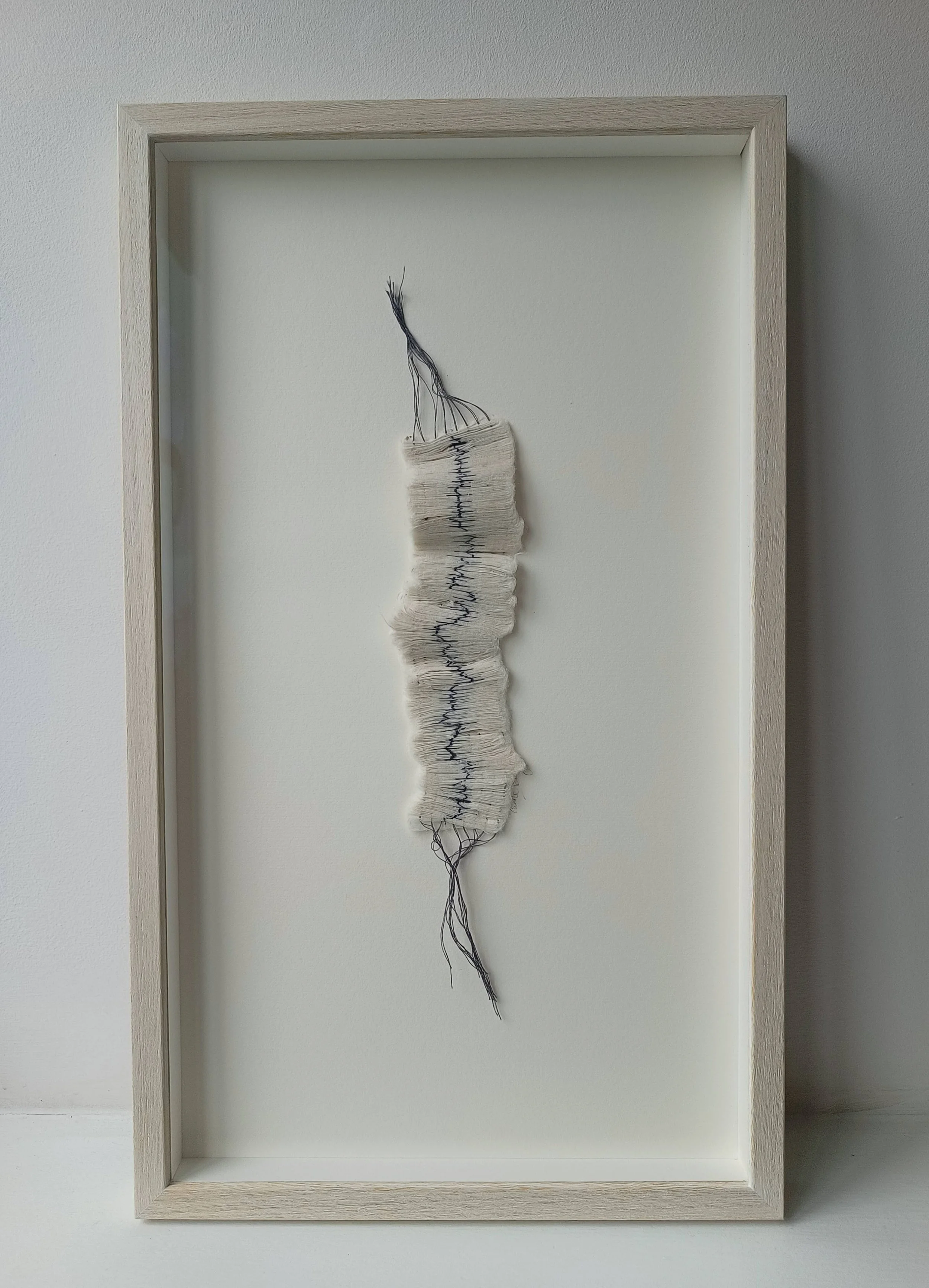 Carole Bury. 'Limestone Track' RWA Friends Exhibition  

Pleated ink drawing