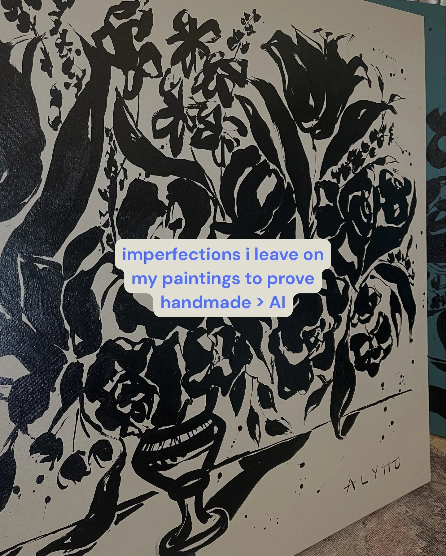 &ldquo;are you scared that AI will come for your job?&rdquo; i pray i can be an advocate for handmade art by real artists for as long as i live 🫶