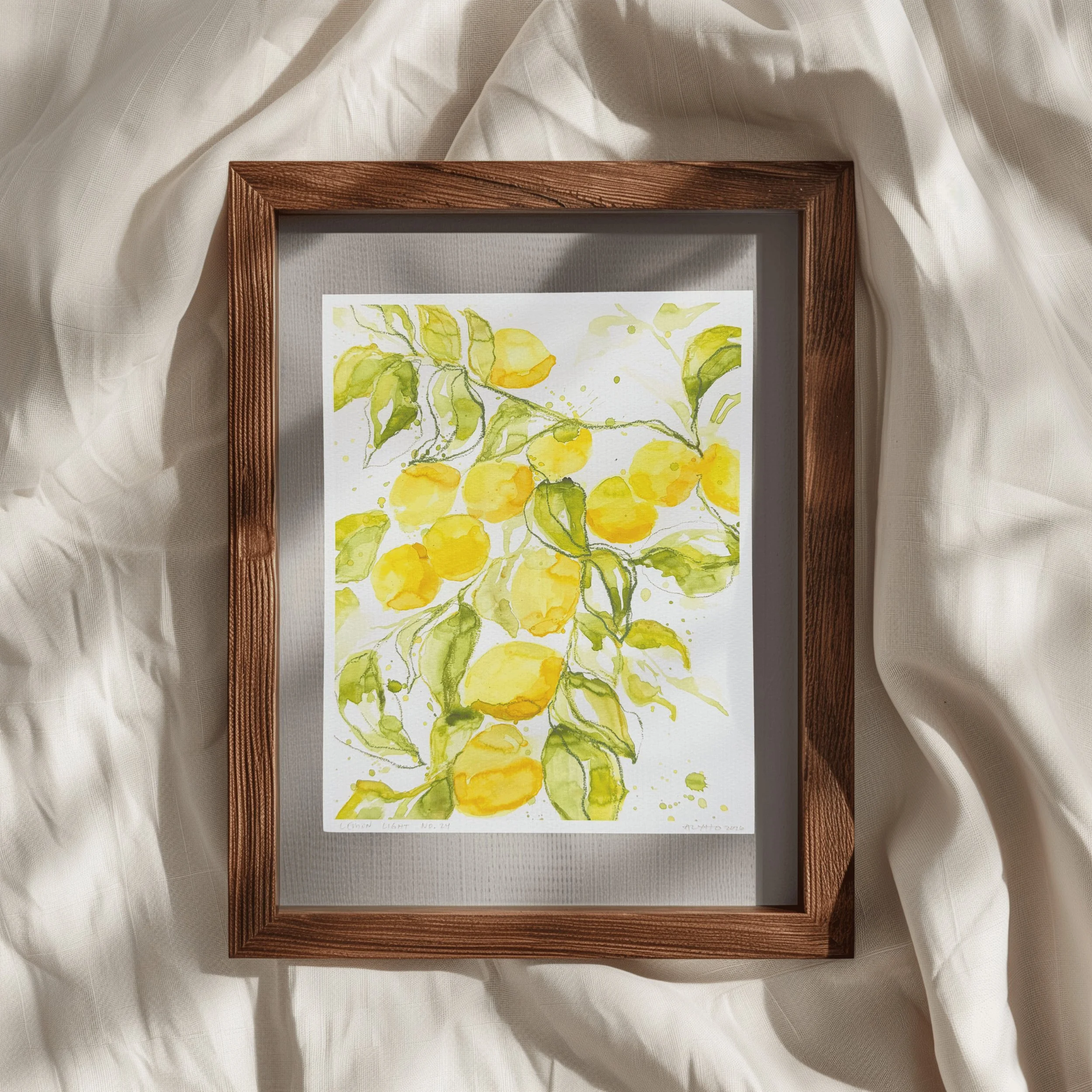 Lemon Light Print