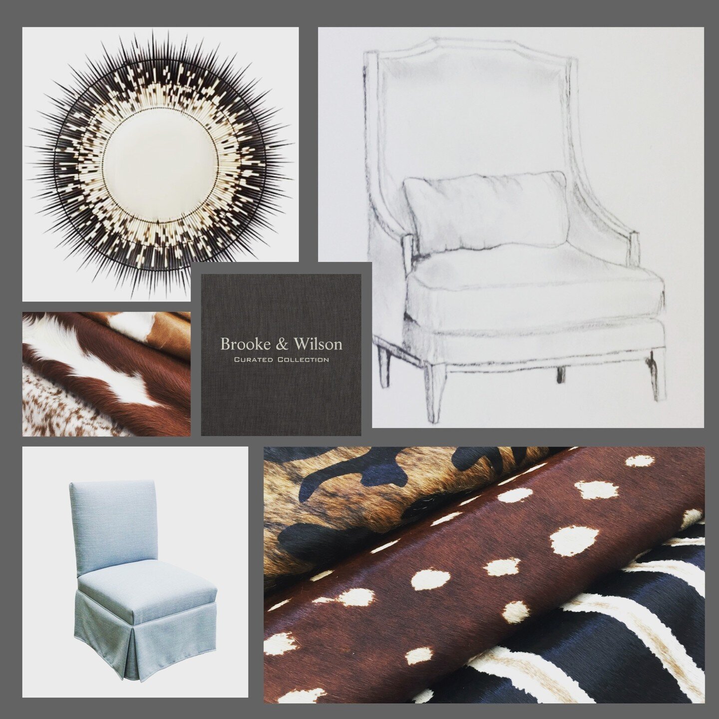 Hello Instagram! Thank you for following Brooke & Wilson Curated Collection. We create exclusive upholstered furnishings designed for those with the most discerning of taste. Manufactured in North Carolina to the highest standards by master craft