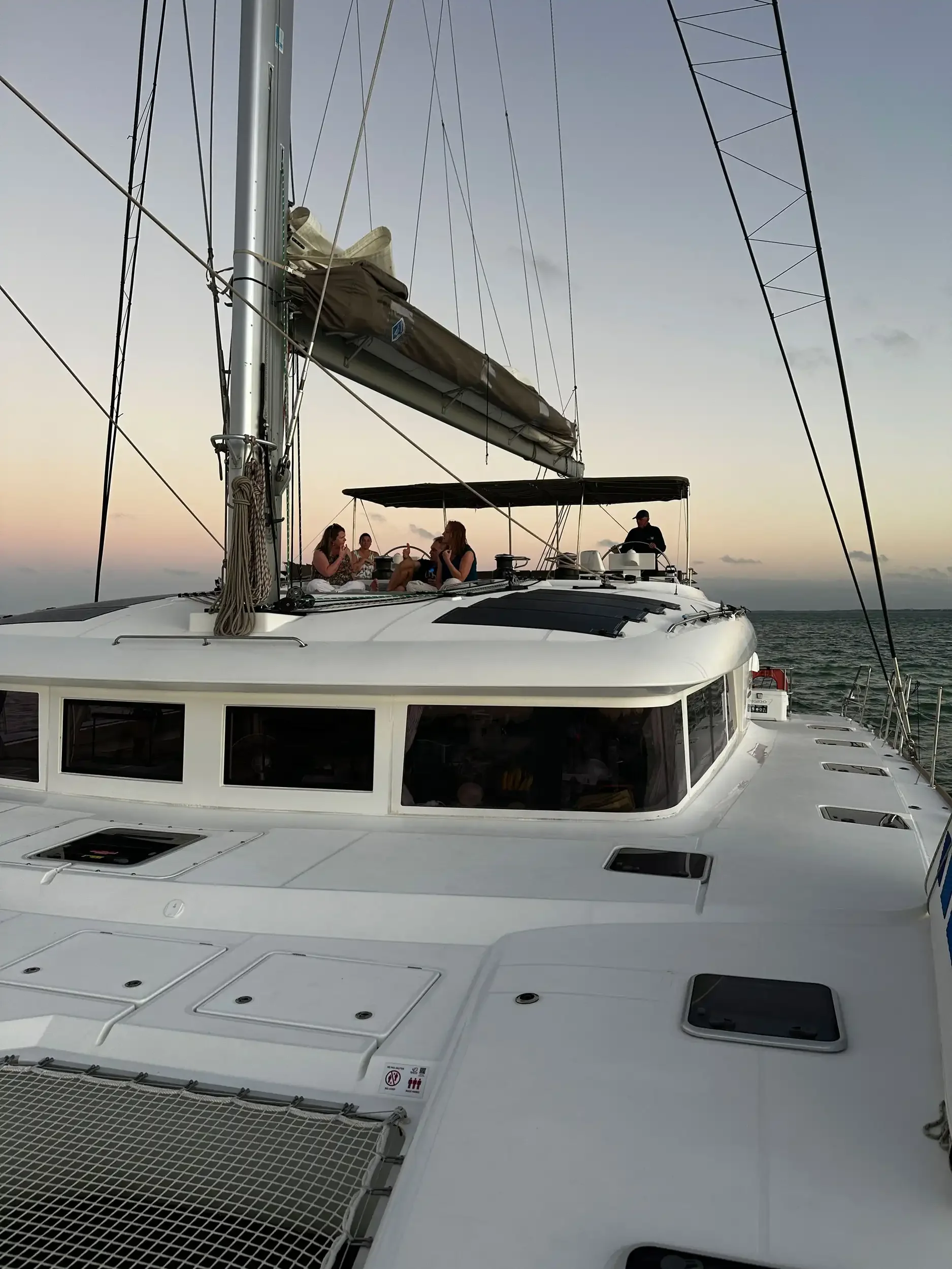 cabin catamaran cruising