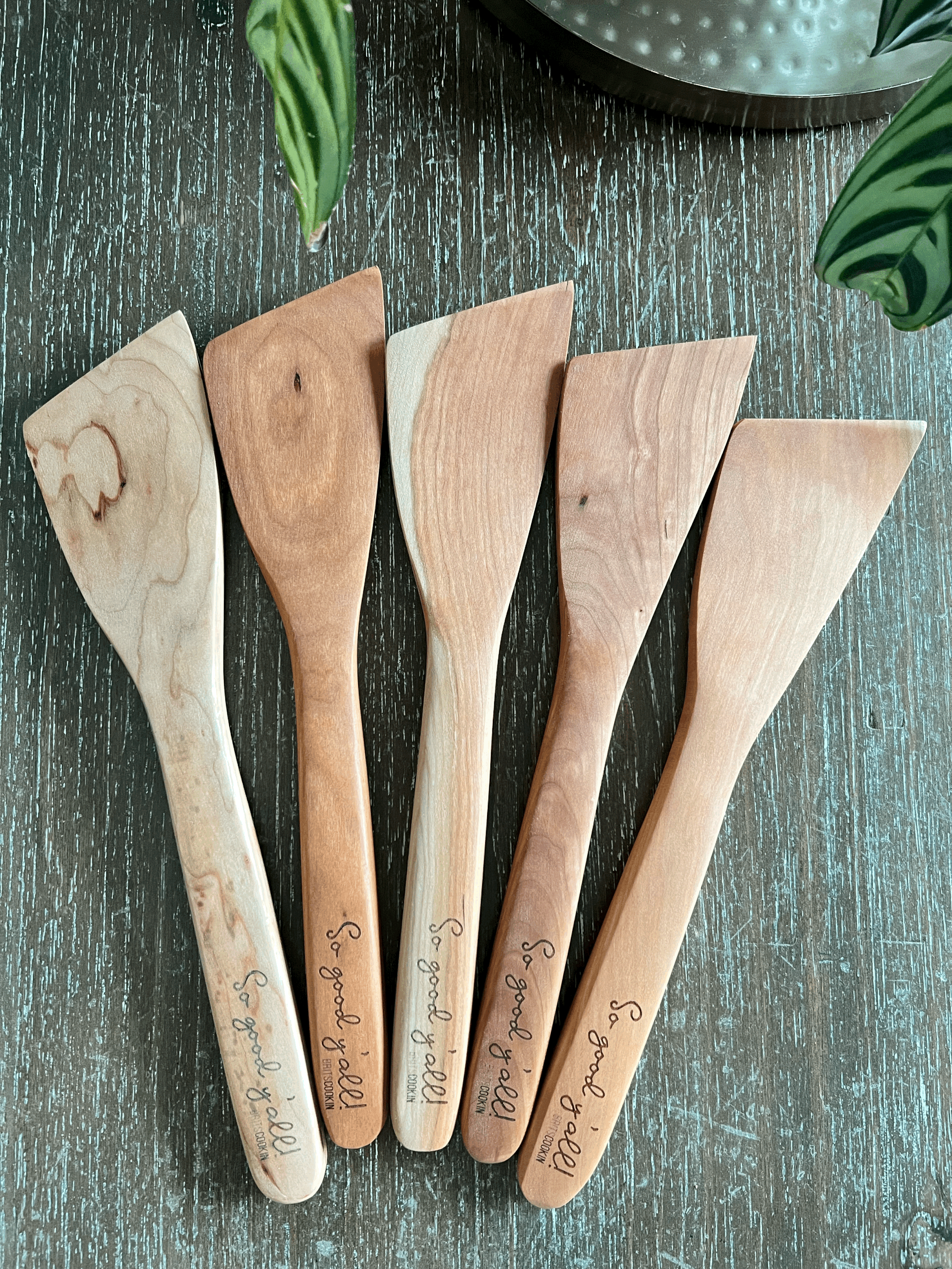 Brits Cookin CHERRY WOOD Spoon.