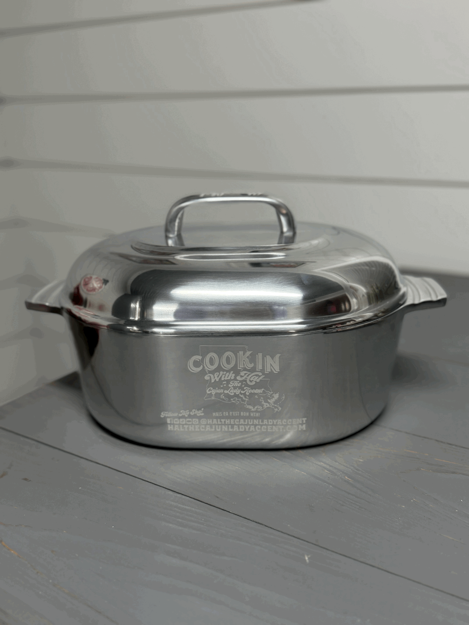Magnalite Alternative Alum Oval Roaster Cookin With Hal Logo Pot