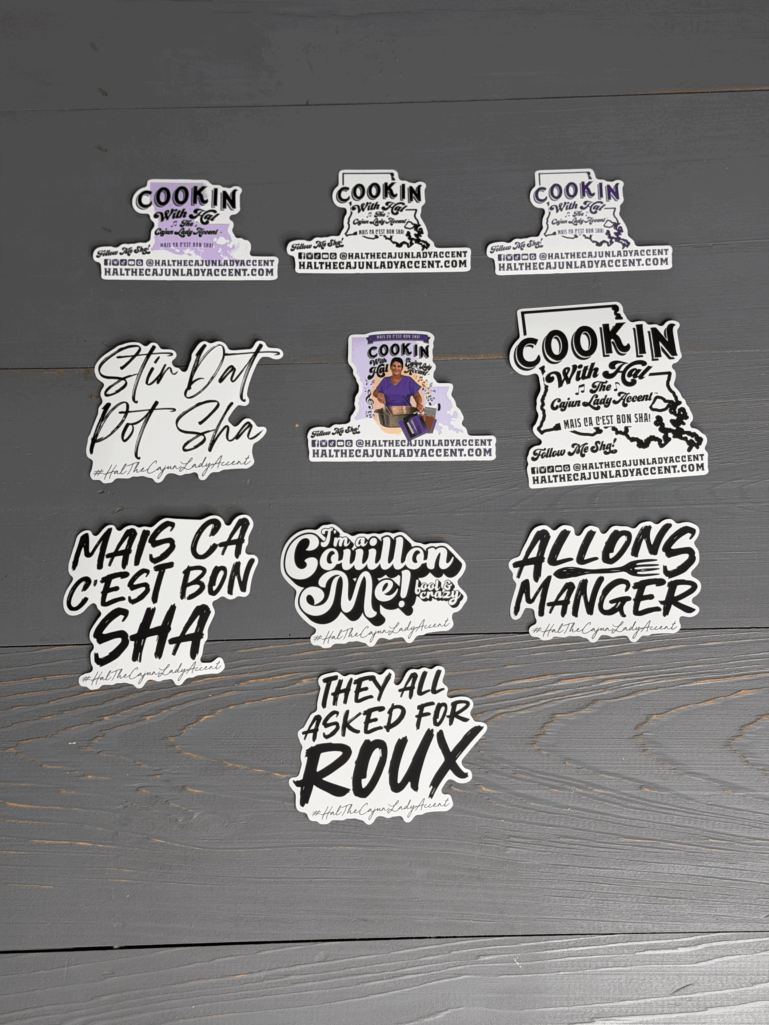 Pack of 10 Stickers Hal's Custom Logos
