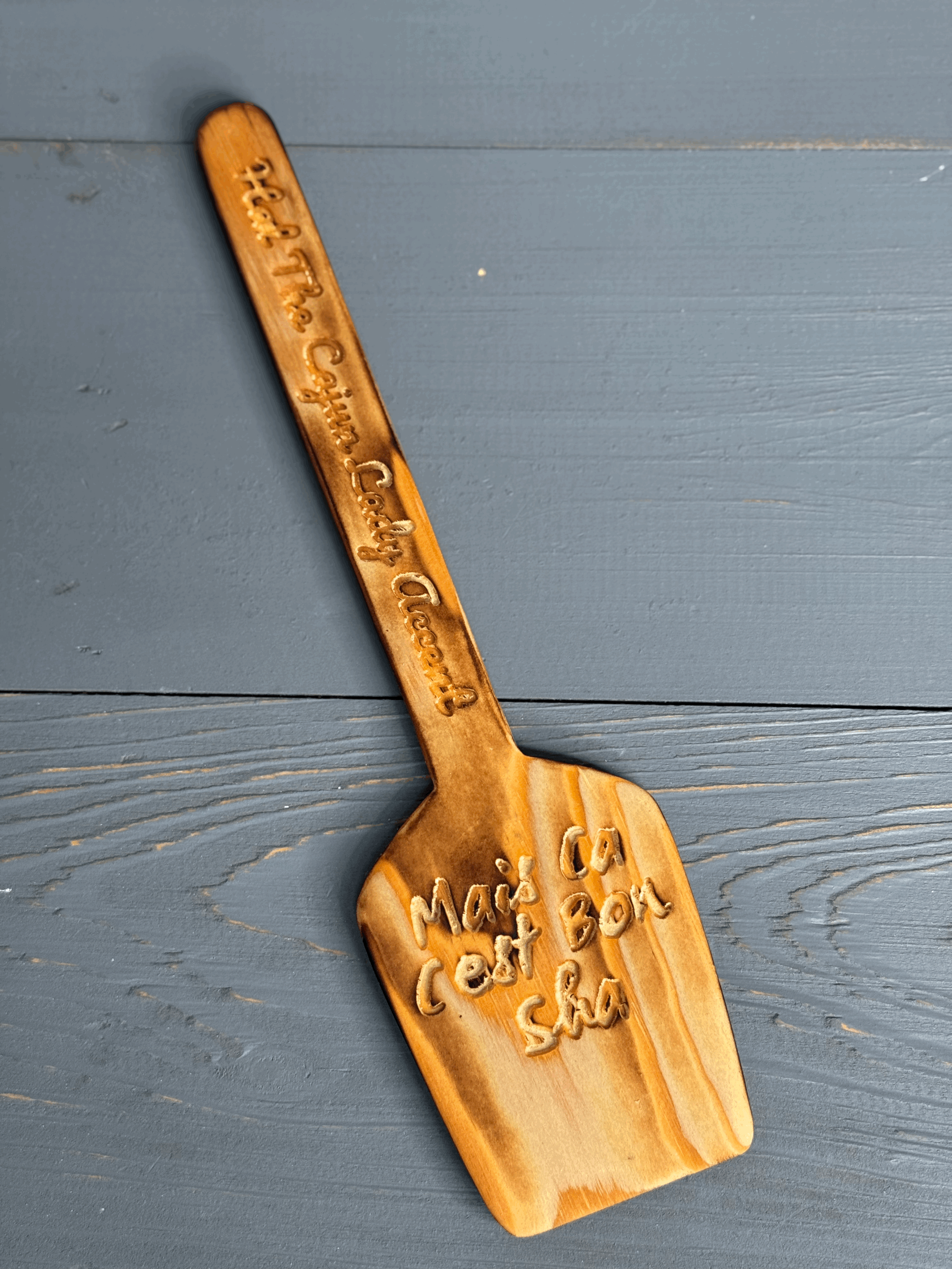Wooden Spaddle Mais Ca Cest Bon Sha