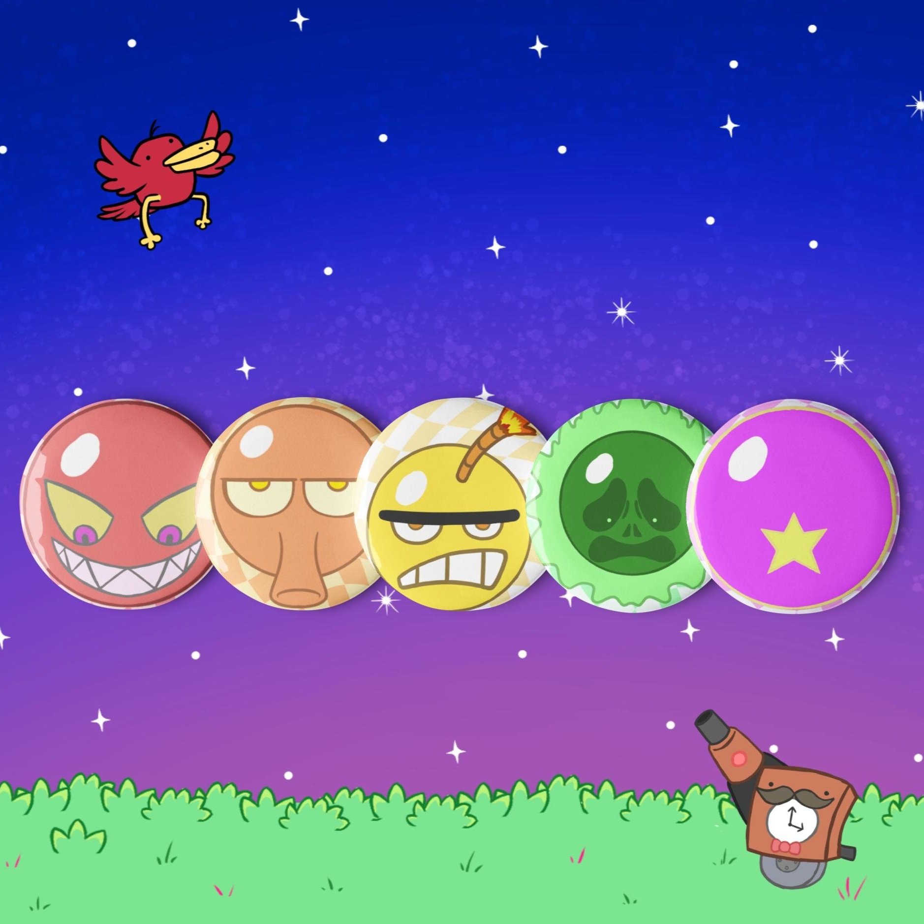 Special Balloon Pin Set 1