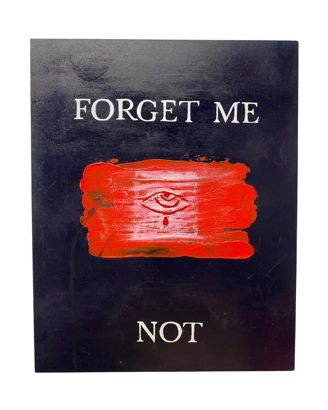 Forget Me Not Blue on Wood Panel