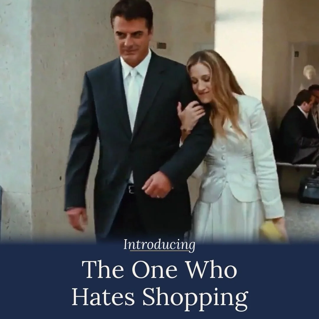 Introducing Bride C: The One Who Hates Shopping

Weddings are exciting. The venue, the flowers, the people, the food &mdash; all of it. But dress shopping? The idea of spending multiple Saturdays in boutiques, being fussed over by strangers, making a