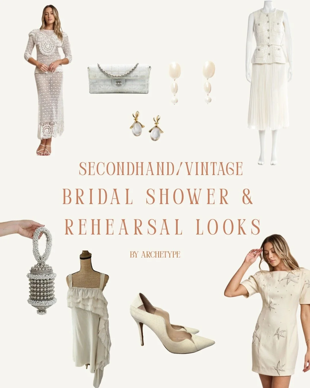 The dress gets all the attention. But what about everything else?

Your shower look. Your rehearsal dinner outfit. The getting-ready moment everyone's going to photograph. 

Between decision fatigue, an overwhelming number of brands, and content that