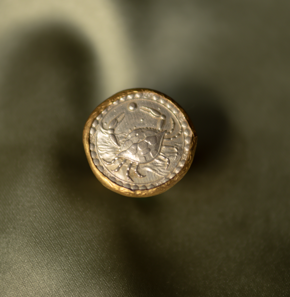 The Crab - cancer zodiac ring