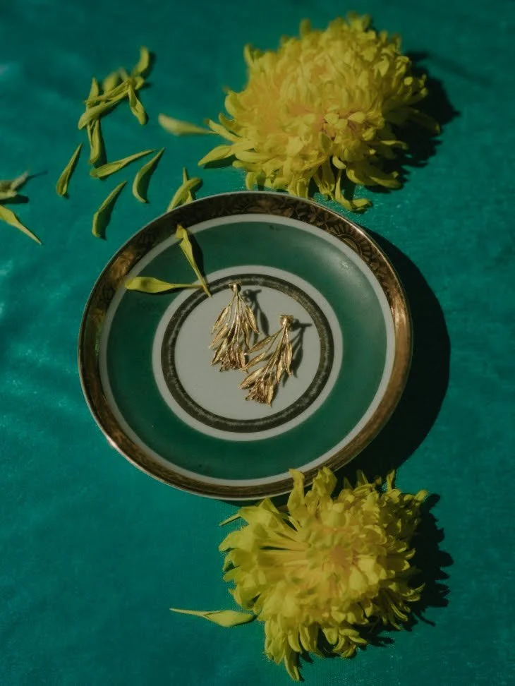 The Jacinta - art nouveau earrings