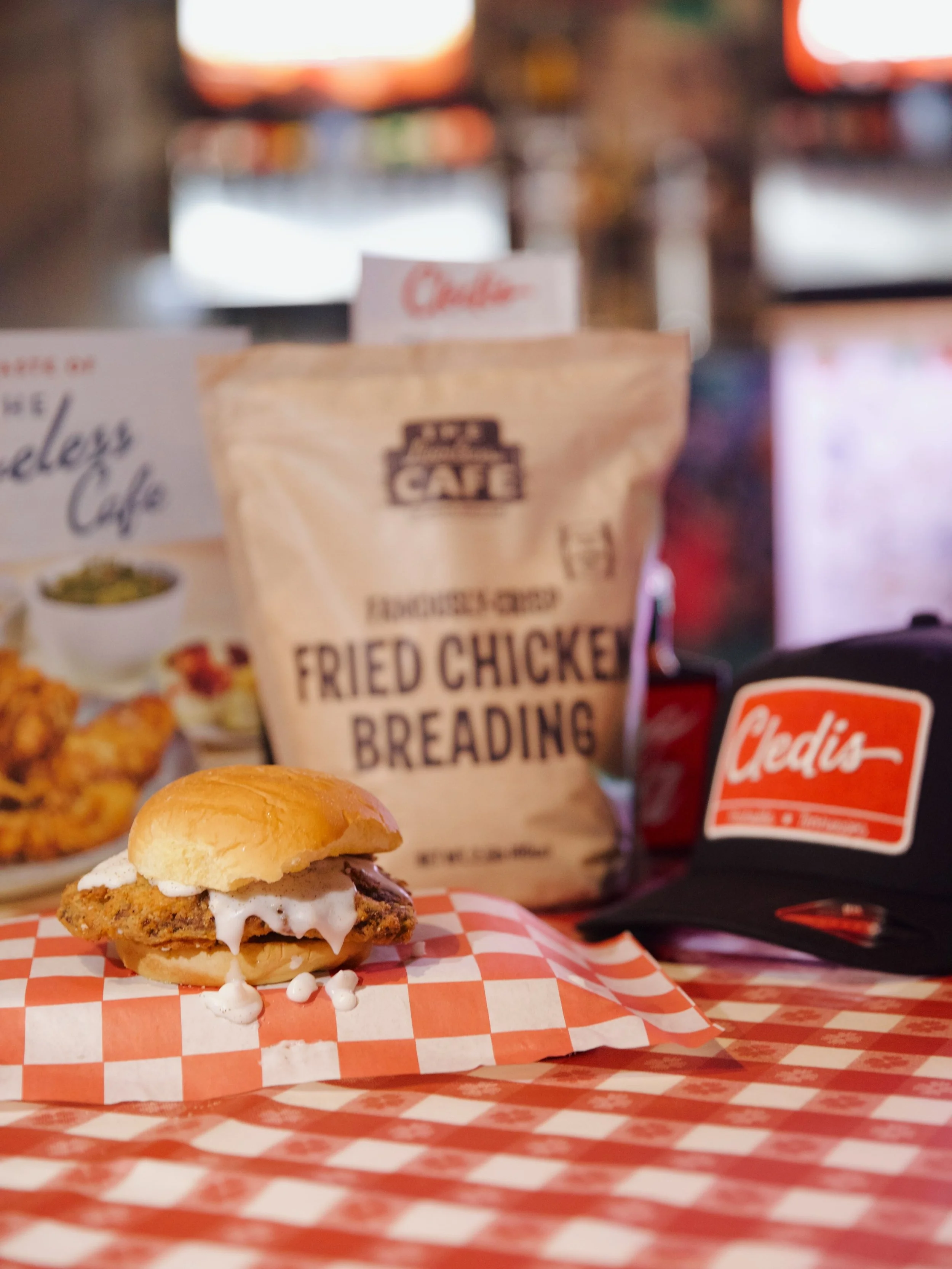 CHICKEN FRIED STEAK BURGER - We&rsquo;re collaborating with our friends at @lovelesscafe in celebration of their 75 year anniversary! We&rsquo;re featuring their iconic chicken breading on a chicken fried burger and topping it with some Loveless whit