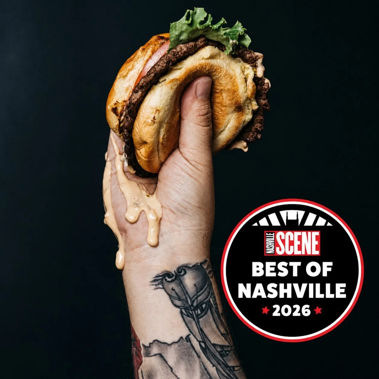 Voting is live for this year&rsquo;s Best of Nashville! There are some solid LOCAL burger spots in Nashville and we&rsquo;re always grateful to be in the conversation. You can vote using the link in our bio! 🗳️🍔❤️