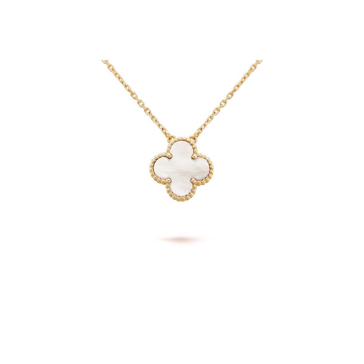 20 Motifs Van Cleef And Arpels Vintage Alhambra Necklace With White Pearl  Shell china gold jewelry manufacturers