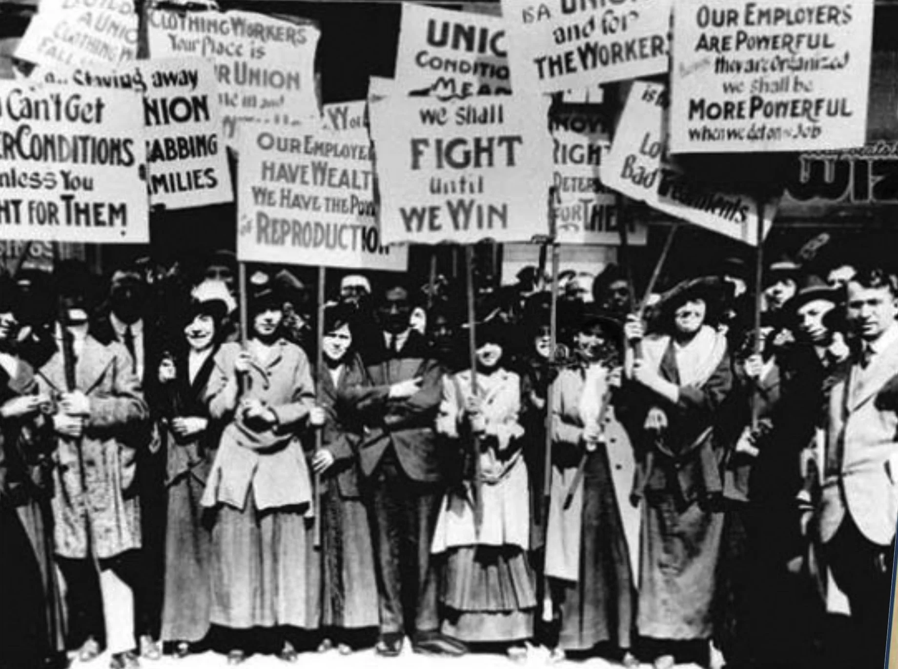 Photo from the Bread & Roses Strike, 1912, Lawrence, Massachusetts.