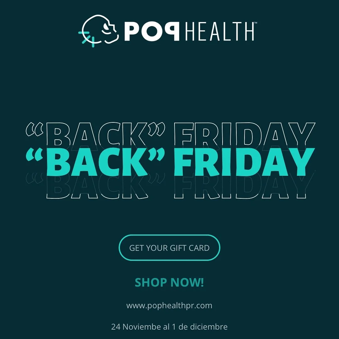 Un detalle que combina Ciencia + Bienestar. 🎁💌

Regala o adquiere nuestras gift cards con hasta 40% de descuento en servicios. 

Accede a nuestro website - www.pophealthpr.com

#pophealth #lifestyle #wellness #selfcare #salud #blackfriday