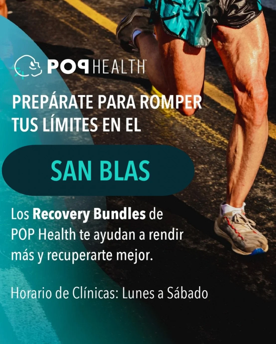 &iexcl;San Blas a la vuelta de la esquina! 👟

☠️Prep&aacute;rate previo al evento
☠️Recup&eacute;rate y descarga despu&eacute;s del evento

 🏁✅ Cruza la meta preparado, rinde al m&aacute;ximo y recuperarte sin dolor. 

📍Condado: 787-344-0708
📍Pon