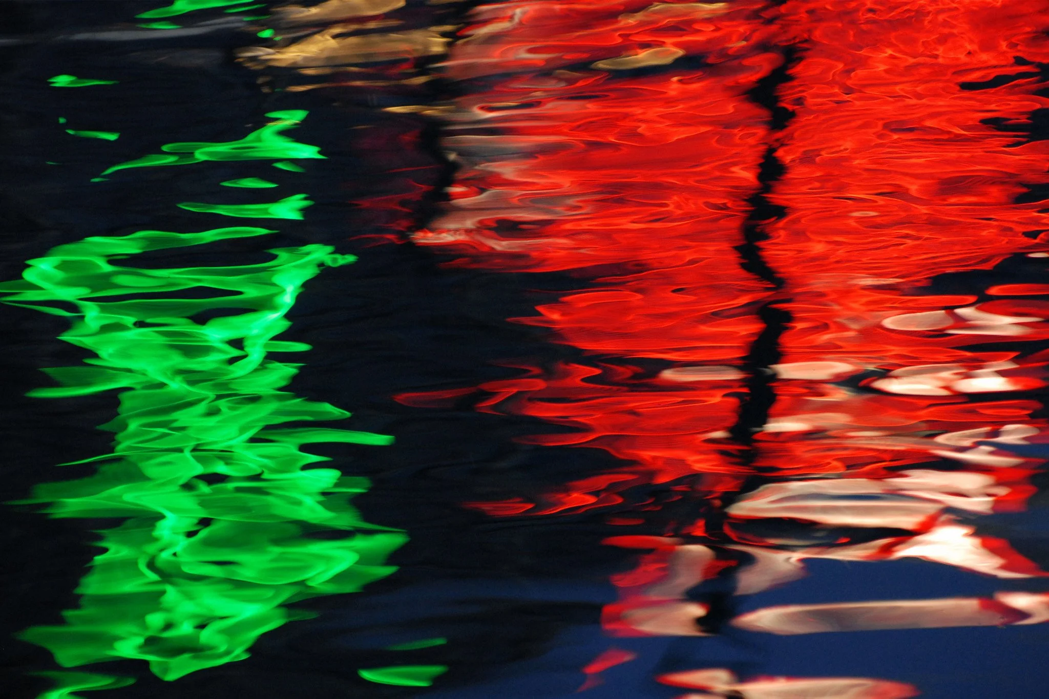Reflections in Wellington Harbour 