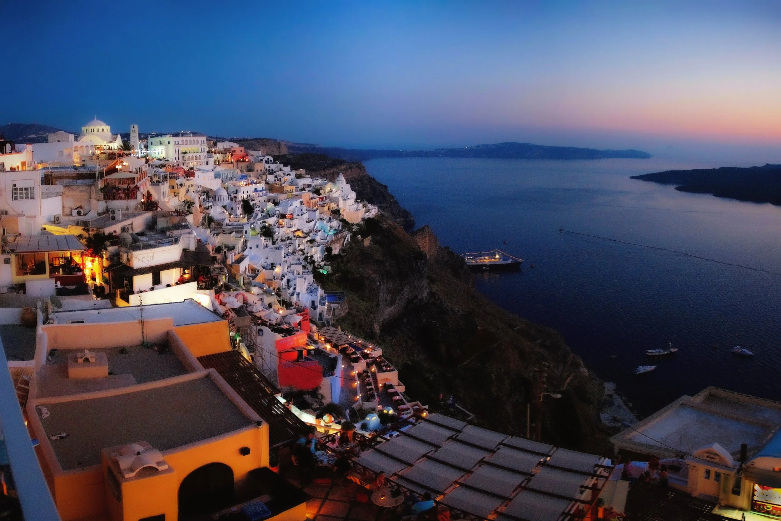 Santorini at Dusk