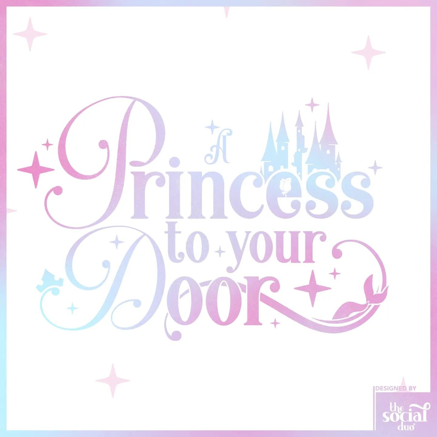 How stunning is this?! I absolutely love this branding and can't wait to show you all the elements!

 @aprincesstoyourdoor is such a gorgeous company and we feel it totally refers their magic!

The little details with the fin and the rose just add th