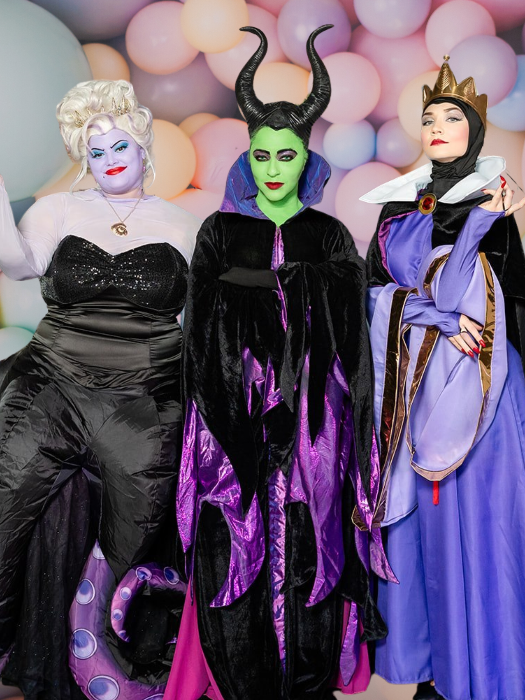 ursula, maleficent, evil queen, disney villains