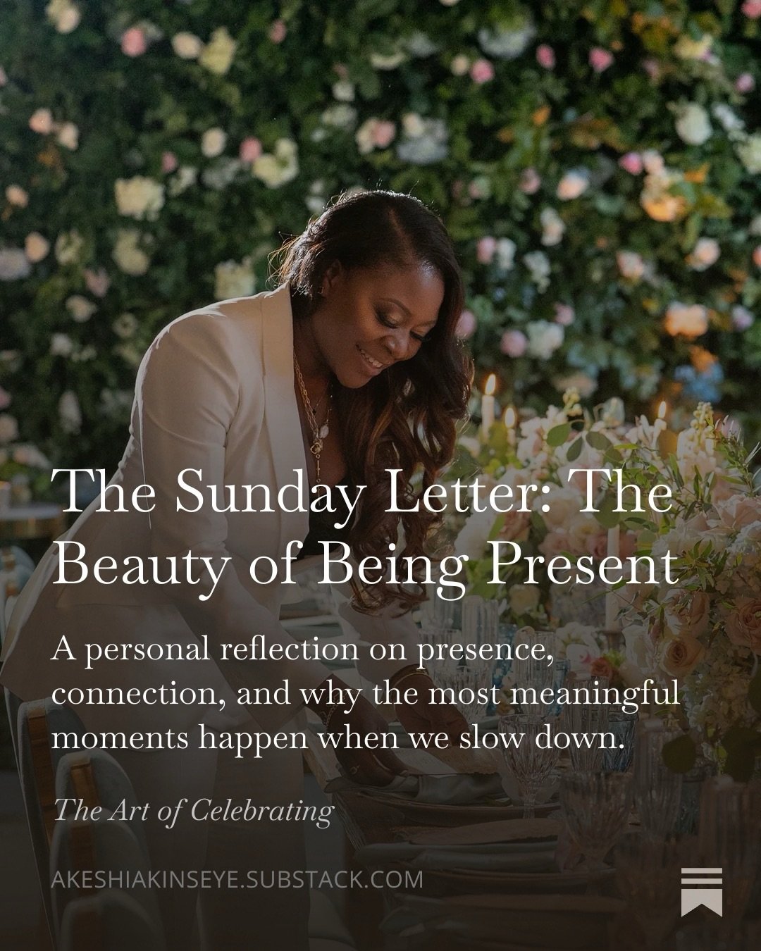 I remember sitting at the table as a child in Nigeria&hellip;

No phones.
No distractions.
Just connection.

My dad would take a piece of his food and feed us one by one.

At the time, it felt a little corny.

But now?
I realize it was never about th