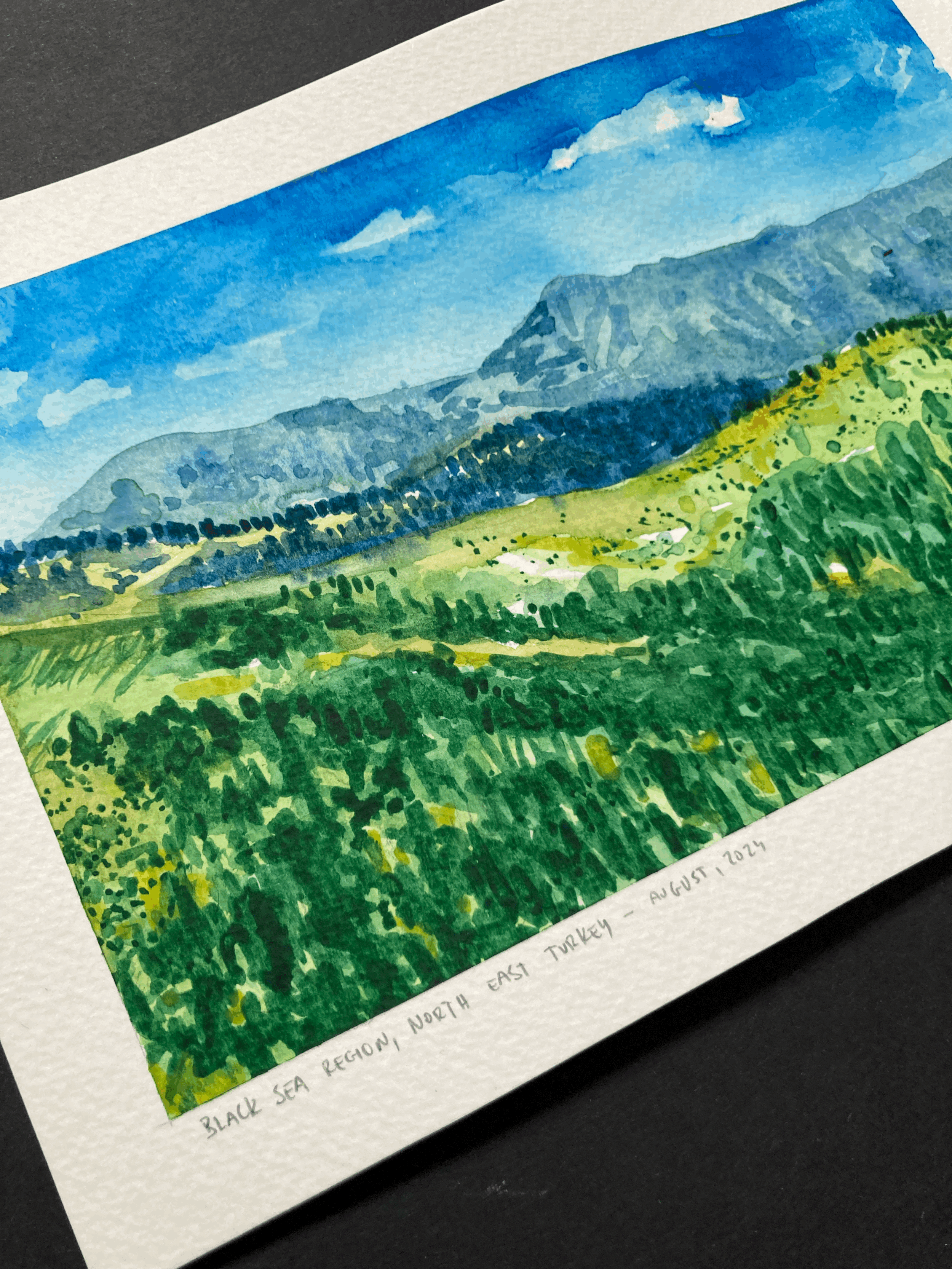 Karadeniz, Turkey - Watercolour painting