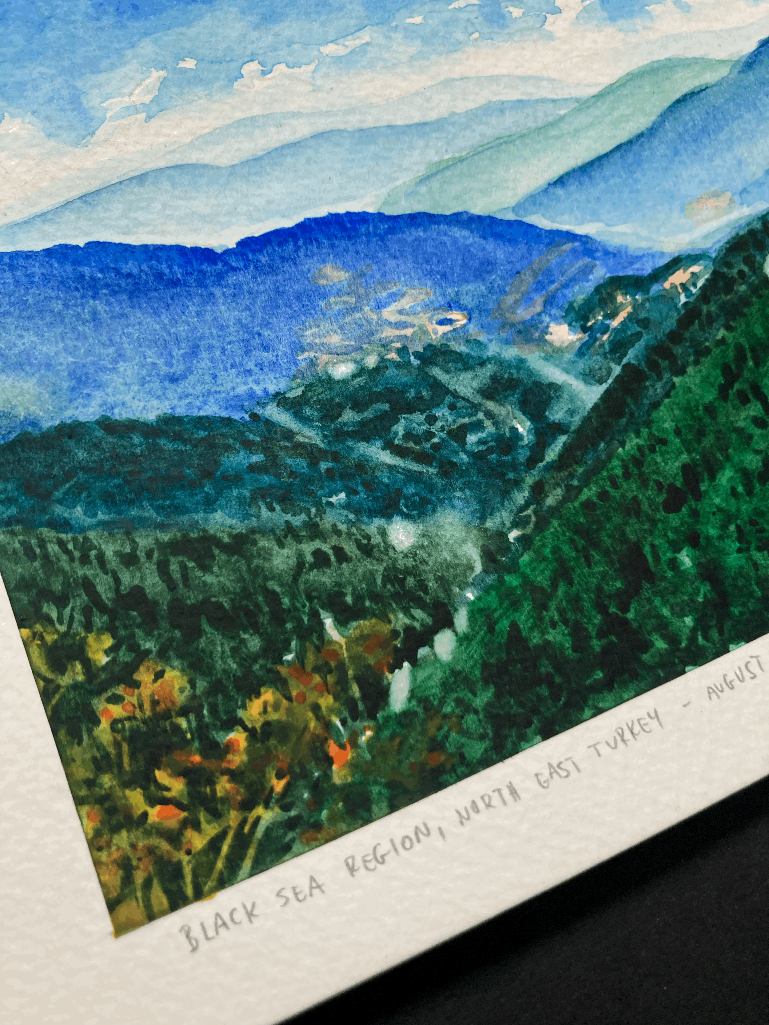 Karadeniz, Turkey - Watercolour painting