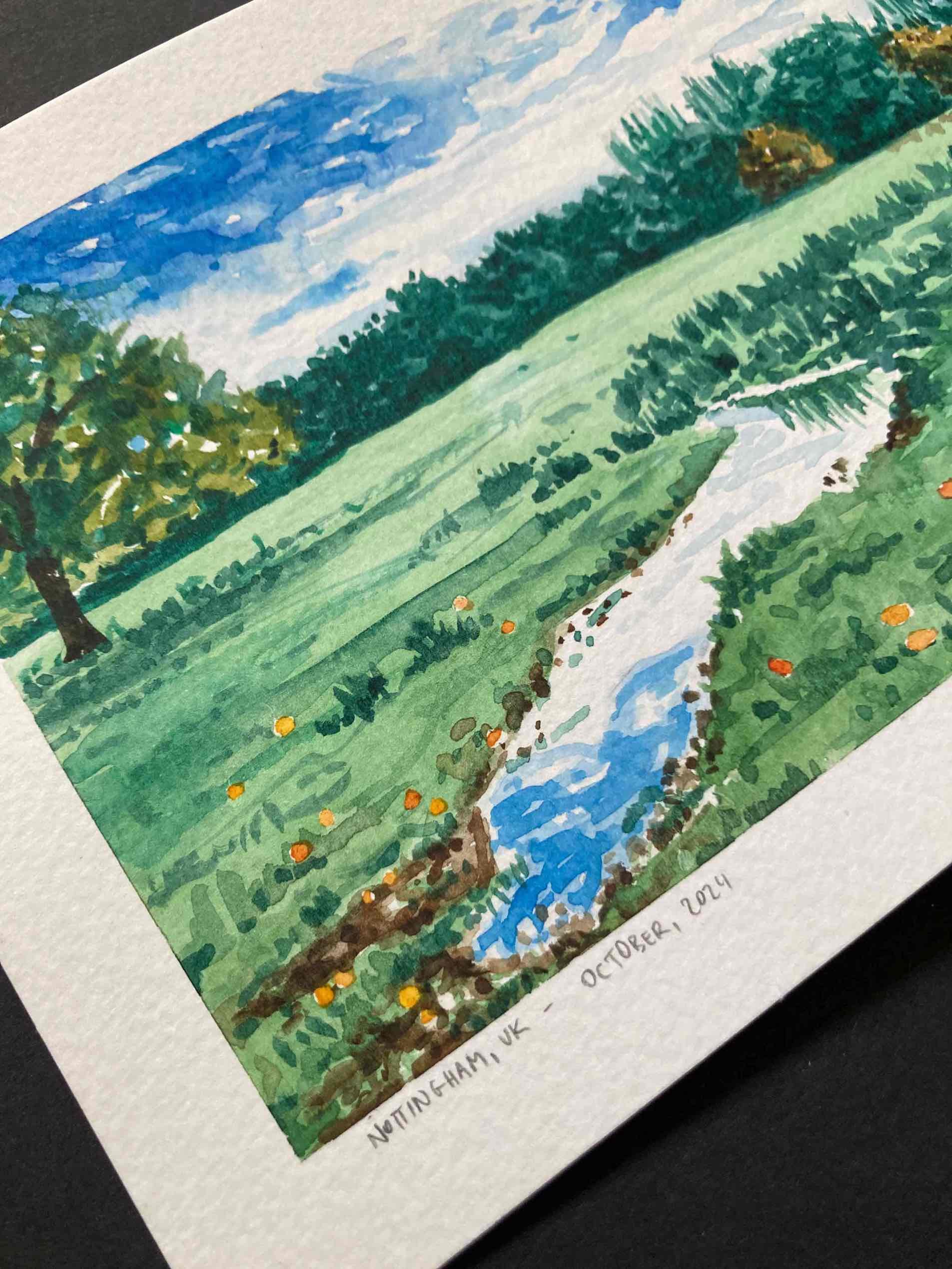 Nottingham, UK - Watercolour Painting