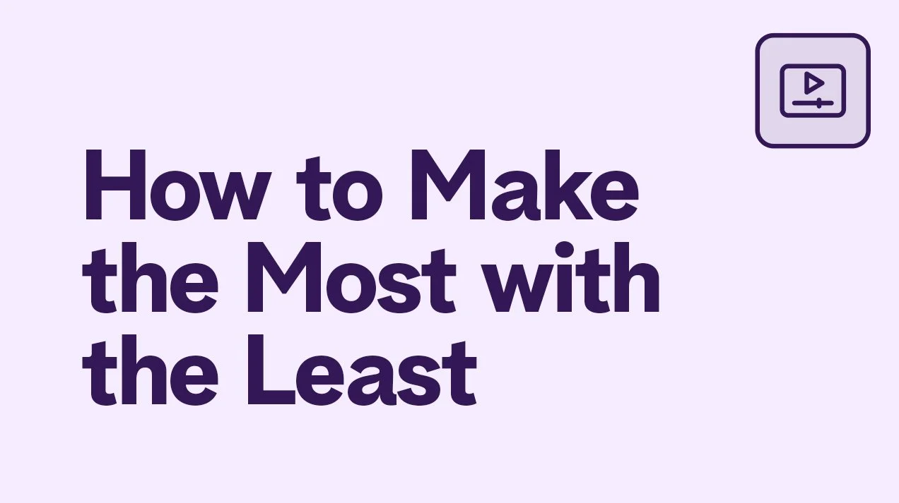 How to Make the Most with the Least (Sermon Clip Editing, Sunday Photos, and More)