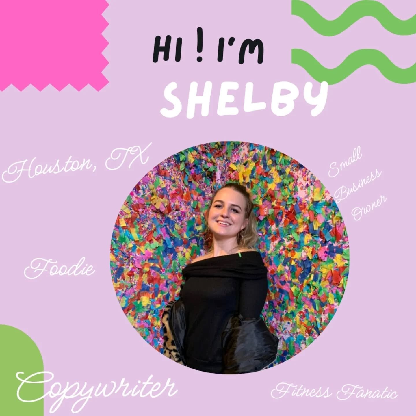Hi!  I'm Shelby, a Houston-based copywriter and marketing professional.

But enough about me!

My job is to tell your story in a way that resonates.

Ask me how I turn stories into sales for your business!