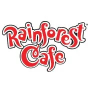 Rainforest Cafe logo in red and white