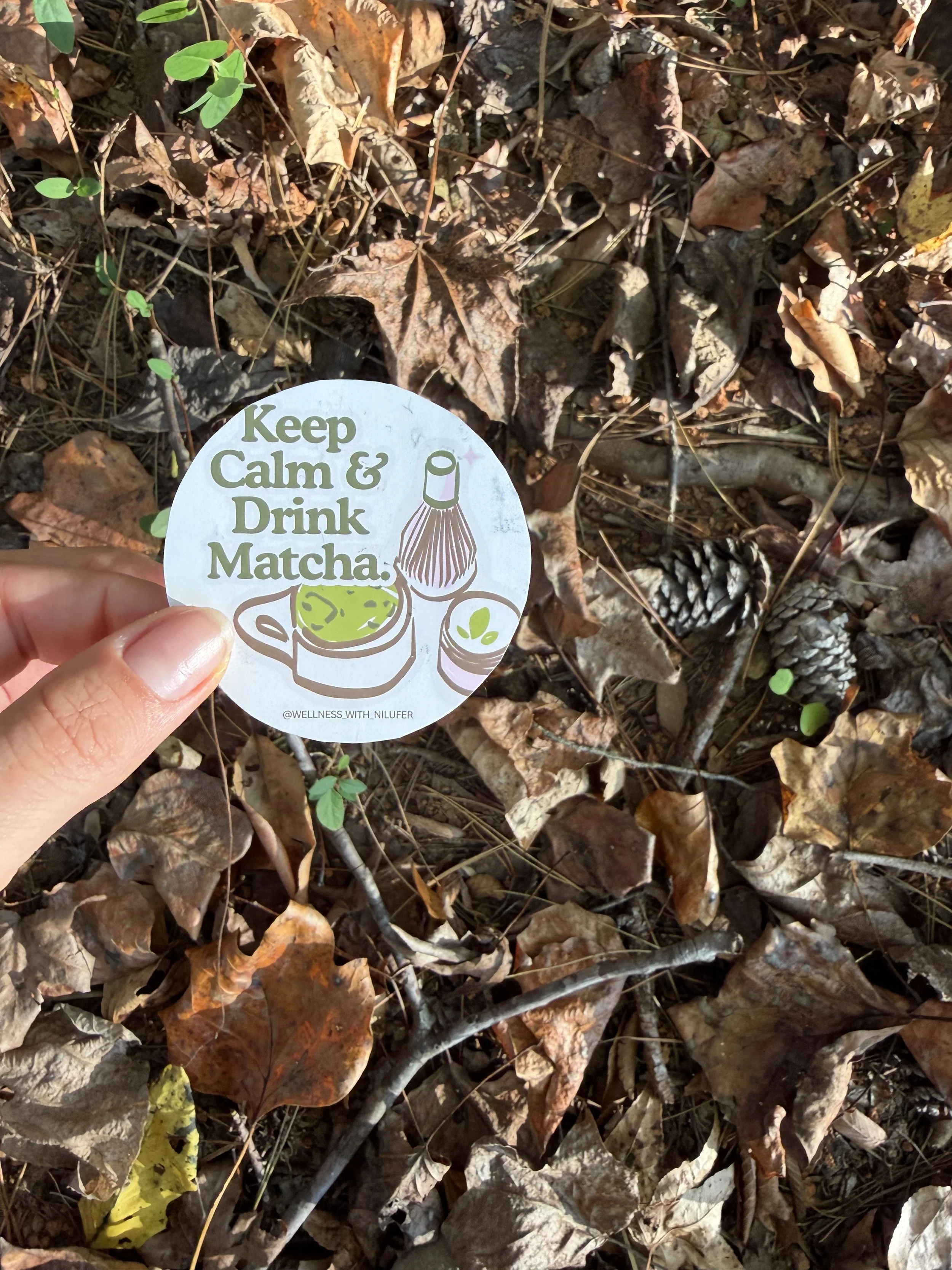 “Keep calm and drink matcha” Sticker